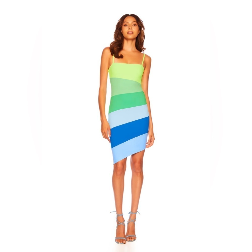 Susana Monaco Color block stripe string dress (0211) - Picture 4 of 6